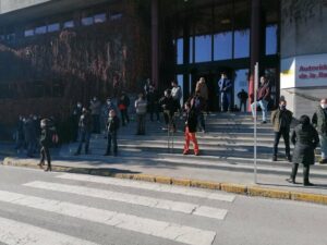 Trabajadores del Puerto de Algeciras se concentran para denunciar el bloqueo del convenio y los recortes