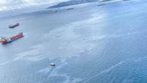 Landaluce pide a Gibraltar cooperación y más control tras el vertido de combustible en la bahía