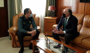 Landaluce y el coronel Almansa abordan el proyecto de ampliación de la Comandancia