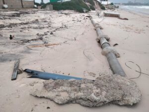 Adelante Algeciras denuncia la "chapuza" en la reconducción de las tuberías de El Rinconcillo