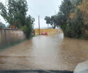 Las lluvias provocan inundaciones en Los Barrios con el rescate de varias personas