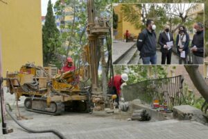 Urbanismo invierte 100.000 euros para reforzar los muros de contención de detrás de la Peña Miguelín