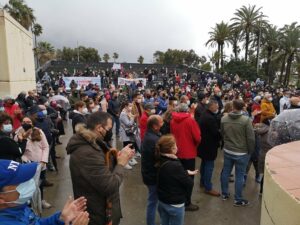 Los linenses unen sus voces para mostrar su rechazo al proyecto de la subestación eléctrica