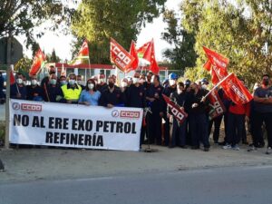 La plantilla de Exo Petrol, en huelga contra el ERE presentado por la empresa