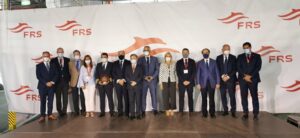 Landaluce preside el acto de puesta en servicio del nuevo buque de la naviera FRS