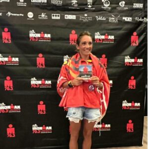 La algecireña Naira Gutiérrez vence en la modalidad femenina de 40 a 44 años del IRONMAN