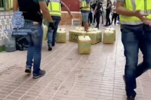 550 kilos de hachís intervenidos en casas de la barriada del Padre Flores