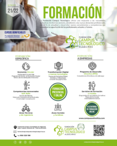 La Fundación Campus Tecnológico publica su nuevo catálogo formativo para el curso 2021/2022