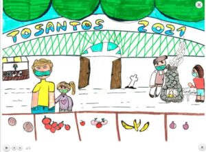 El concurso de dibujo de Tosantos ya tiene ganadora