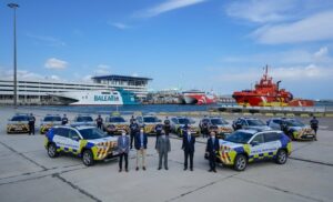 La Policía Portuaria estrena los primeros 11 coches patrulla híbridos