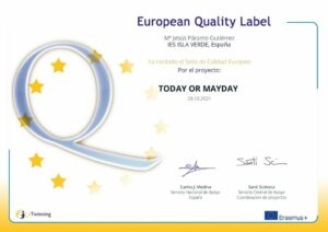 El IES Isla Verde logra el Sello de Calidad Europeo por uno de sus proyectos Internacionales.