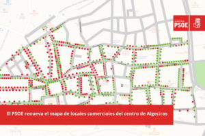 El centro de Algeciras tiene 808 locales, de los cuales 328 están cerrados