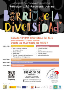 El barrio de La Caridad disfrutará de una jornada de convivencia intercultural organizada por Un barrio de todas/os en Algeciras