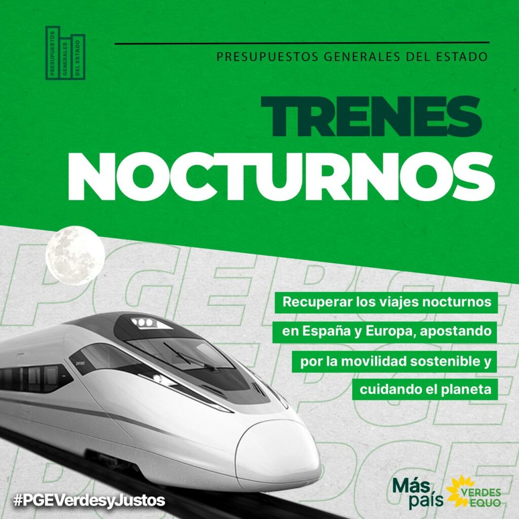 Más País incluye a Algeciras en su red de trenes nocturnos hacia Europa