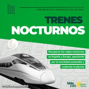 Más País incluye a Algeciras en su red de trenes nocturnos hacia Europa