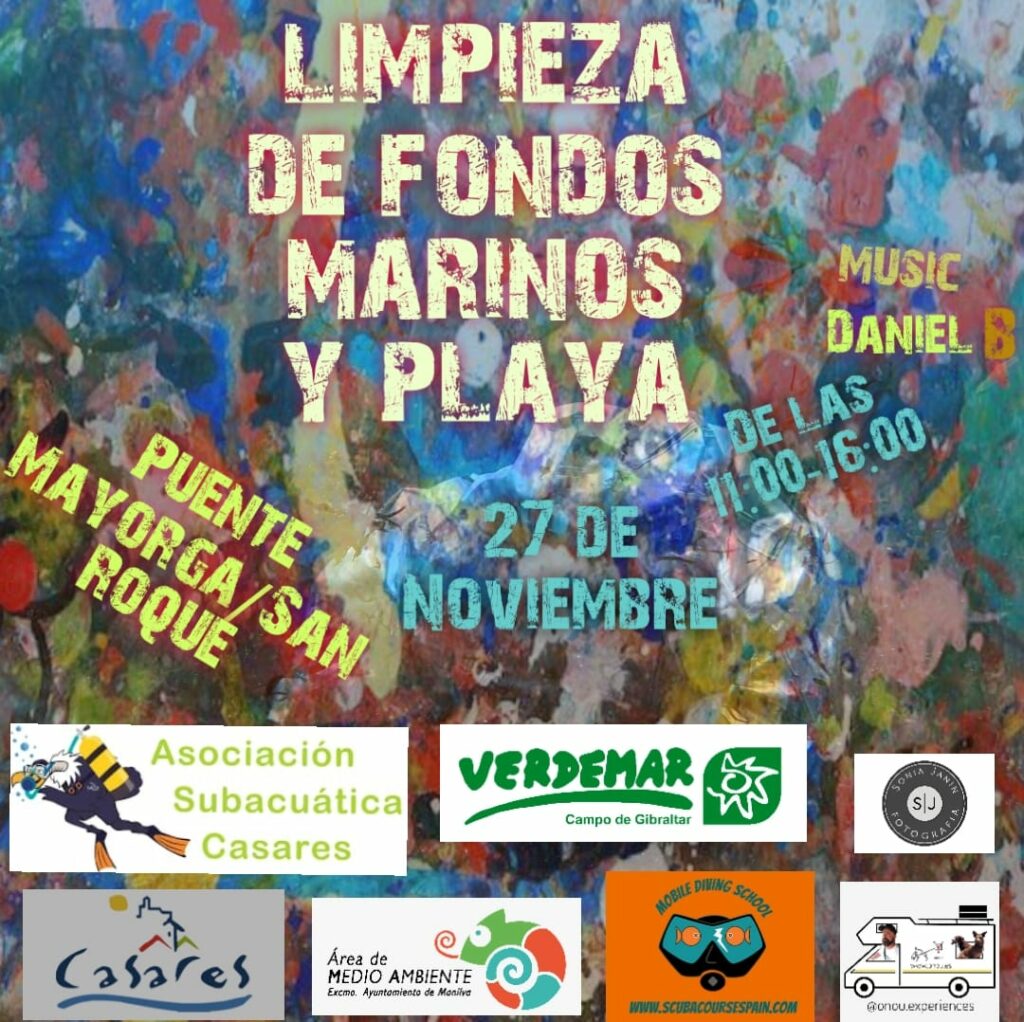 Volvemos a limpiar basuras en los fondos submarinos de la Bahía de Algeciras.