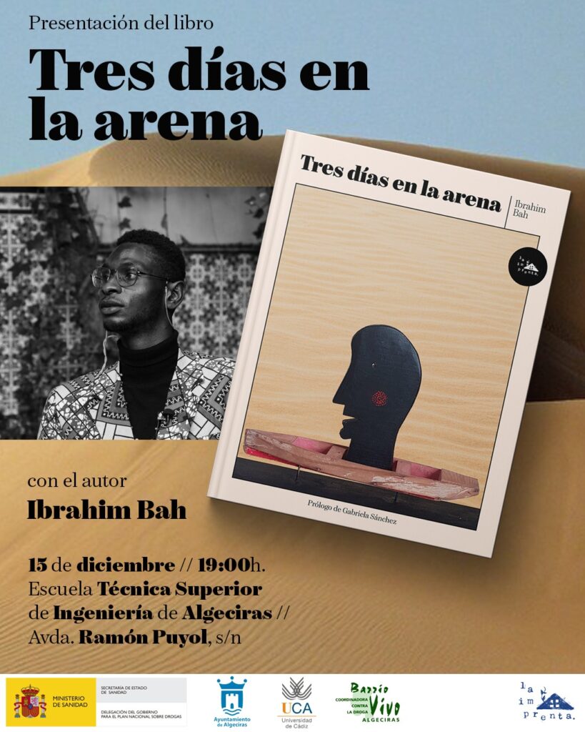 Ibrahim Bah presenta el libro "Tres días en la arena"