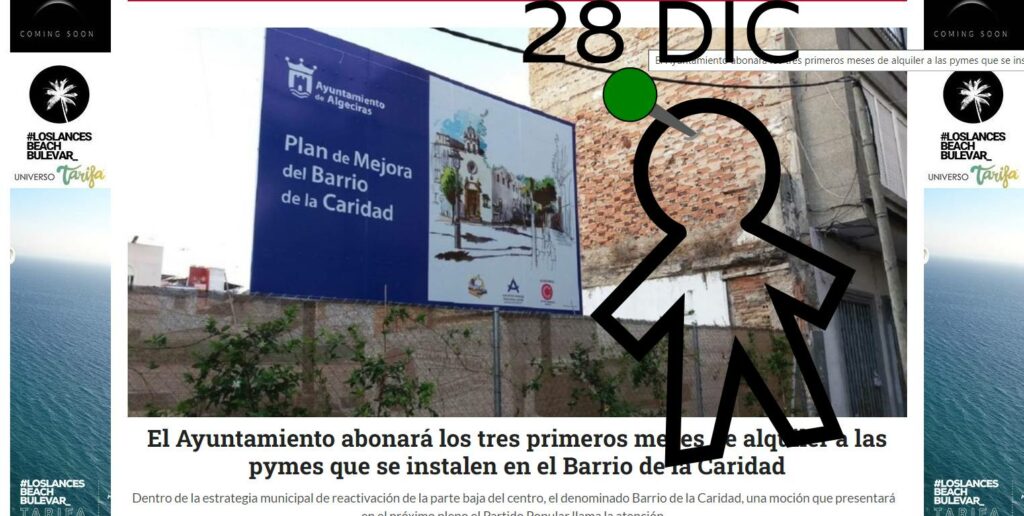 El Ayuntamiento abonará los tres primeros meses de alquiler a las pymes que se instalen en el Barrio de la Caridad