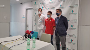 El nuevo fichaje del Algeciras Club de Fútbol pasa el reconocimiento médico en el Hospital Quirónsalud Campo de Gibraltar