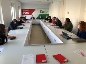 Diputados, senadores y parlamentarios andaluces planifican junto a la nueva dirección la acción política socialista en la provincia