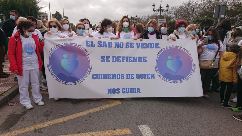 Manifestación Servicio de Ayuda a Domicilio SAD.