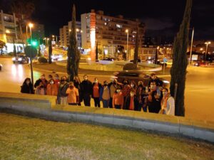 La Fuente del Milenio se ilumina de naranja en conmemoración del Día Internacional del Síndrome de Asperger