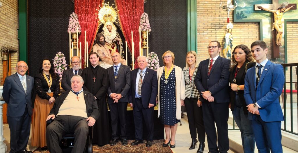 Imagen del acto religioso celebrado este mediodía en la parroquia de La Reconquista