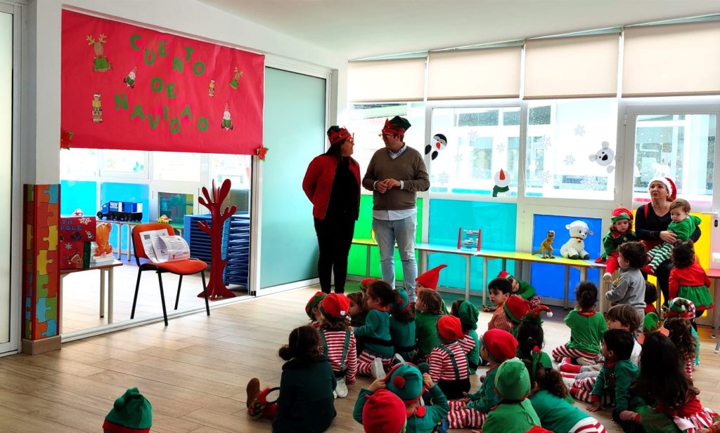 Un momento de la visita.